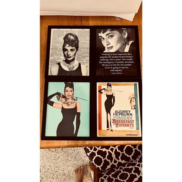 Audrey Hepburn Set of 4 Framed Prints - Picture 2 of 12